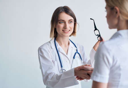doctor patient examination health care Studioの写真素材