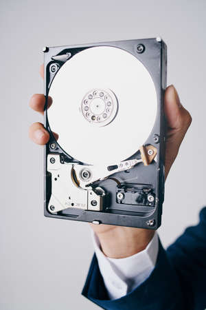 large format hard disk information service technologyの写真素材