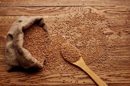 wooden tableware organic product food grocery view from above