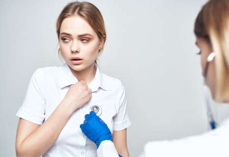 doctor health diagnostics analysis isolated backgroundの写真素材