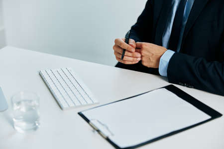 office work documents desktop managerの写真素材