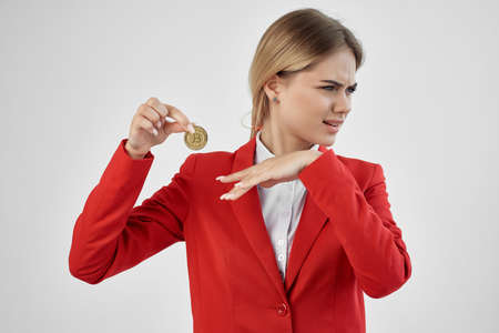 Businesswoman commerce internet finance investment cropped viewの写真素材