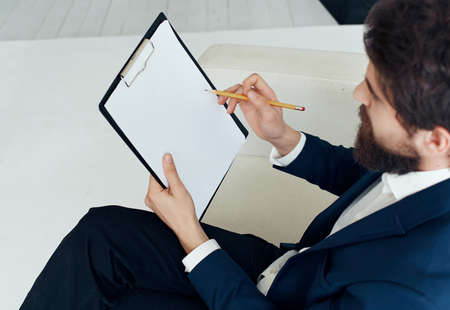 business man neck woman work team recruitmentの写真素材