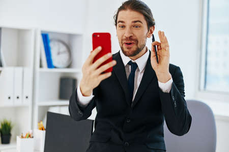 manager in the office with documents executiveの写真素材