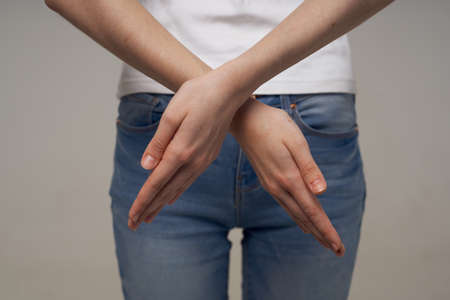 sick woman menstruation health problems gynecology isolated backgroundの写真素材