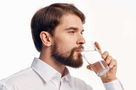 handsome man health care Pure water Studio
