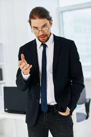 businessman official documents work office technologies