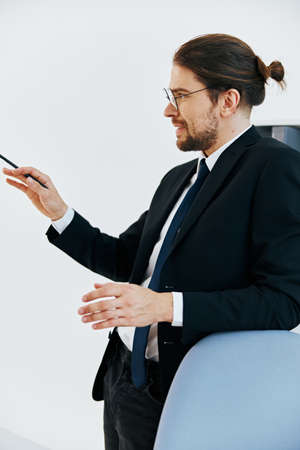 businessman official documents work office lifestyleの写真素材