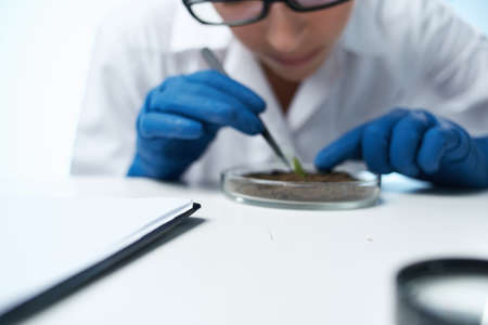 laboratory assistant research biology ecology experiment Studioの写真素材