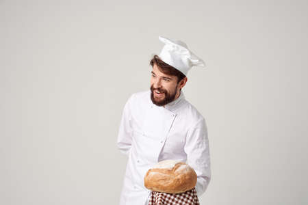 Baker restaurant provision of services light backgroundの写真素材