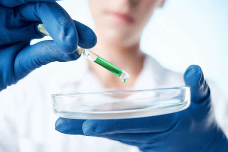 laboratory assistant research biology ecology experiment light backgroundの写真素材