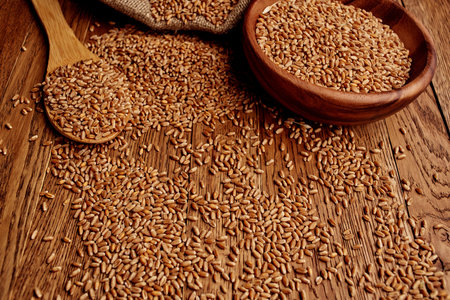 Grain bag close-up food ingredient organic