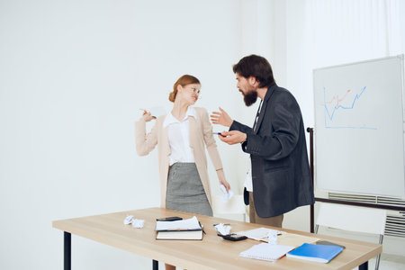 business man harassing work colleague harassment disorder work