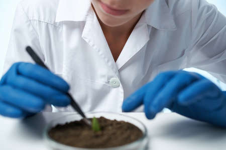scientist analysis biotechnology research medicine Studioの写真素材