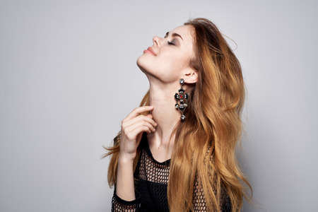 pretty woman attractive look makeup decoration passion studio Lifestyleの写真素材