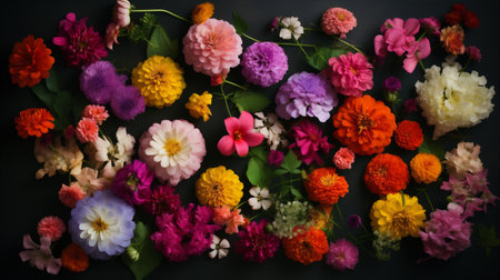 design flower valentine pastel spring bouquet color peonies background watercolor blossom. Generative AI.の素材