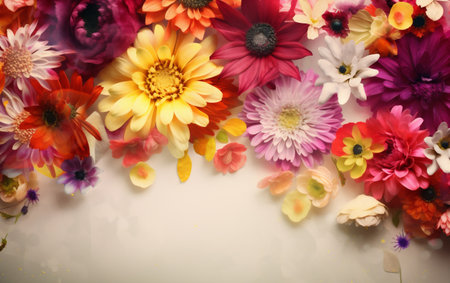 background spring valentine design blur blossom peonies color flower watercolor pastel. Generative AI.の素材