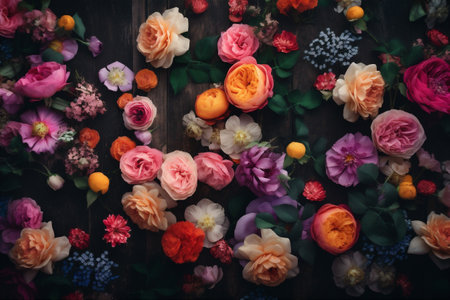 color background valentine watercolor pastel design flower blossom spring wedding peonies. Generative AI.の素材