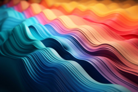 background wavy vibrant colorful pink purple modern abstract dynamic generative ai. Generative AI.の素材