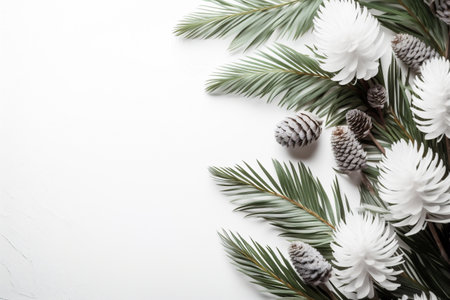 spring celebration white wedding flower beautiful bouquet background nature blossom floral. Generative AI.の素材