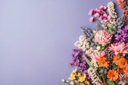 blossom wedding nature background bouquet flora pink floral flower valentine leaf. Generative AI.の素材