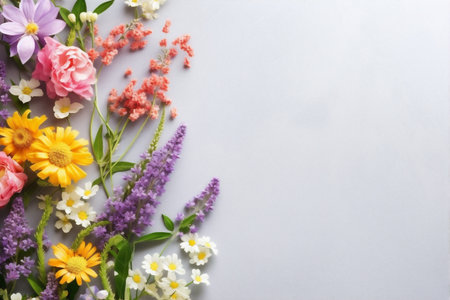 flower valentine pink space for wedding bouquet blossom leaf background floral text nature. Generative AI.の素材