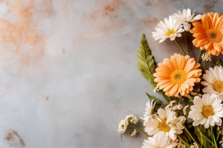 background decoration bouquet flower floral leaf wedding nature blossom pink valentine. Generative AI.の素材