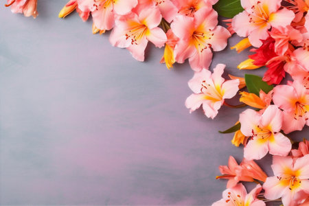 beautiful leaf background blossom pink valentine wedding nature flower floral bouquet. Generative AI.の素材