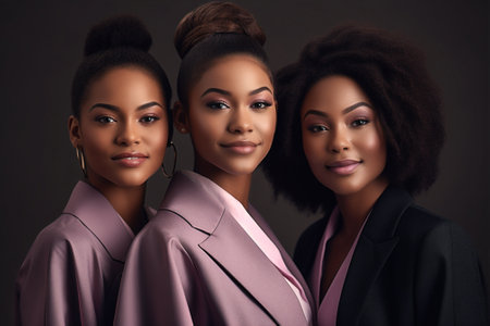 black student high american school african friends diploma education success university graduate women. Generative AI.の素材