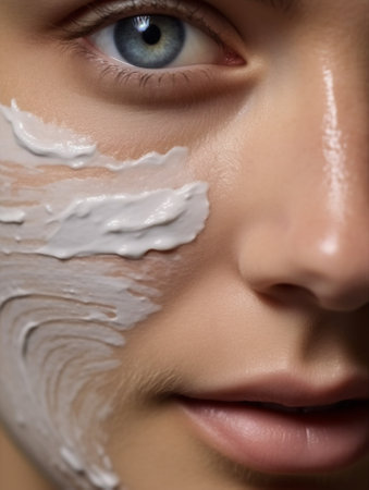 woman care young face hospital skin beauty treatment person health female. Generative AI.の素材