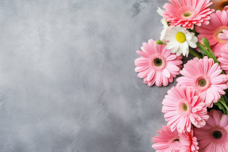 background bouquet green blossom pink valentine nature flower floral leaf wedding. Generative AI.の素材
