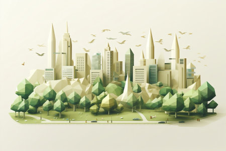 Illustration cityの素材