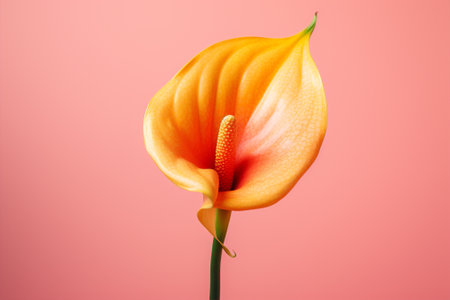 Tropical calla flower bloom plantの素材