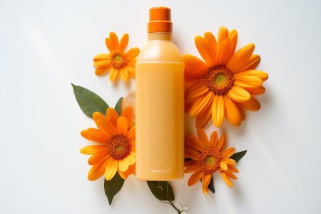 Grass medicine calendula flowers natural herbal aromatherapy beauty oil yellow treatmentの素材