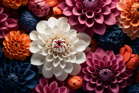 Flowers nature background bouquetの素材