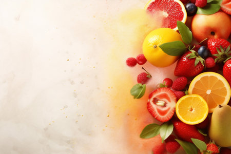 hookah banana fruit background grape juice food apple smoke orange ice. Generative AI.の素材