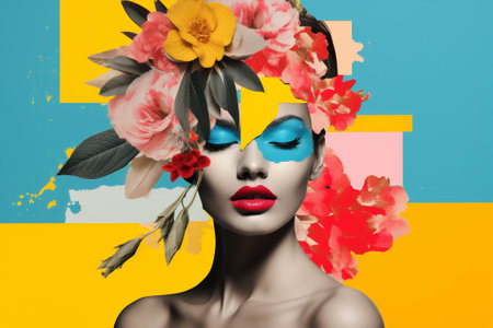 Fashion woman beauty portraitの素材
