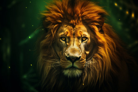 Portrait animal lionの素材