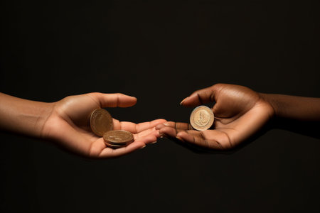Two hand gesture assistance close-up help fingers hope people aid human support careの素材