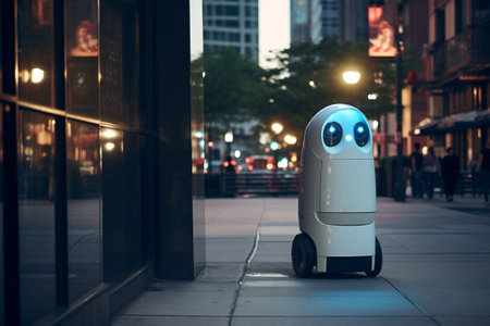 Robot delivery transportation vehicleの素材