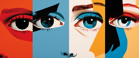 Woman beauty art faceの素材