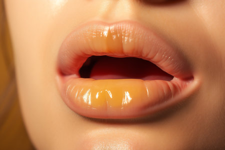 Lipstick woman mouth beautyの素材