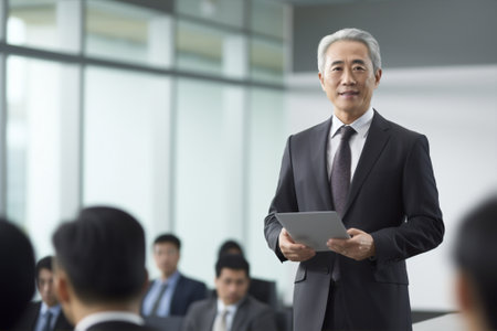 Business man document meeting business manager strategy lifestyles professional finance office corporate entrepreneur talking person businessman teamwork businessの素材