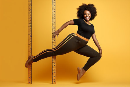 Body woman fit healthy exercising fitness yoga lifestyle young sport model african muscularの素材