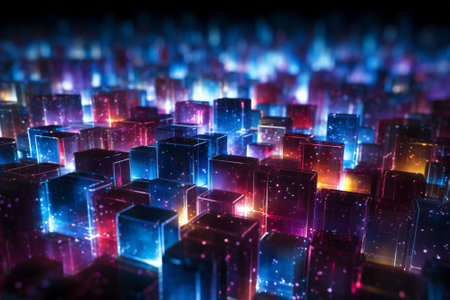 Background abstract light technologyの素材