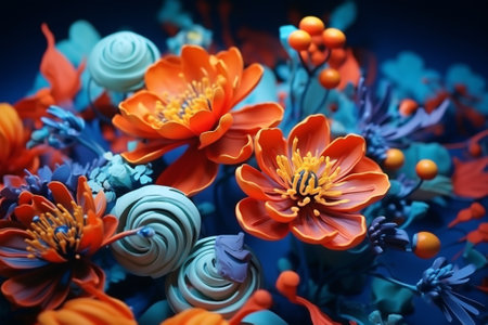 Ranunculus petal beauty blossom bouquet flowers plant floral vase blue natureの素材