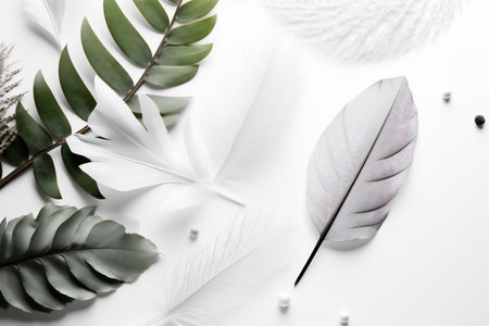 beautiful background flower floral wedding spring white nature greeting blossom celebration. Generative AI.の素材