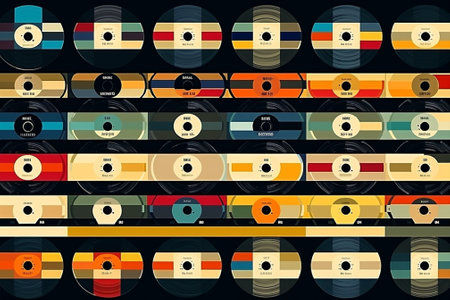 Tape old stereo analogue musical audio retro media sound cassette vintage artの素材