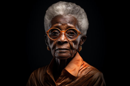 Old wrinkled background face senior grandmother age healthy sad black closeup elderly portrait mature white retired womenの素材