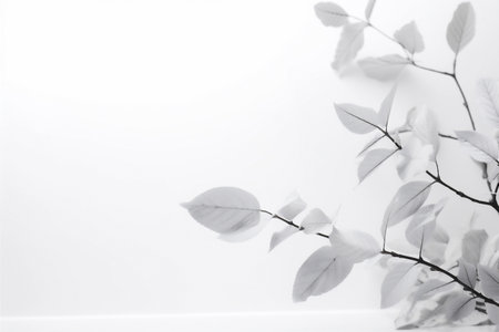 floral spring flower blossom celebration space white nature beautiful background wedding. Generative AI.の素材